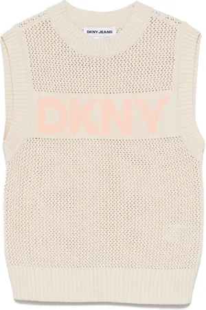 DKNY Chaleco con logo en jacquard
