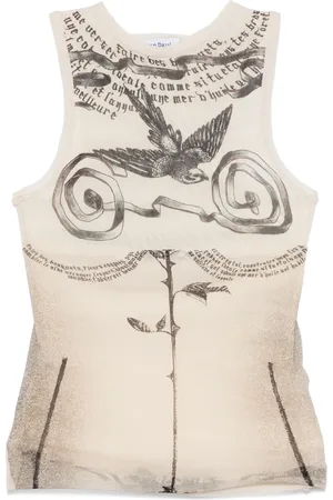 Jean Paul Gaultier Top de tirantes estampado