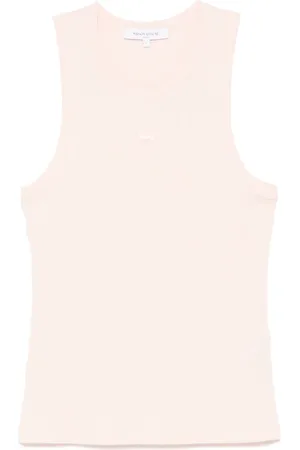 Maison Kitsuné Top sin mangas de canalé Baby