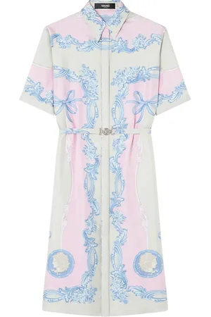 VERSACE Vestido camisero midi Cameo