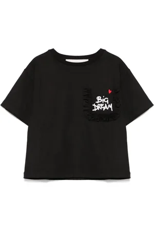 Simonetta Camiseta con eslogan bordado