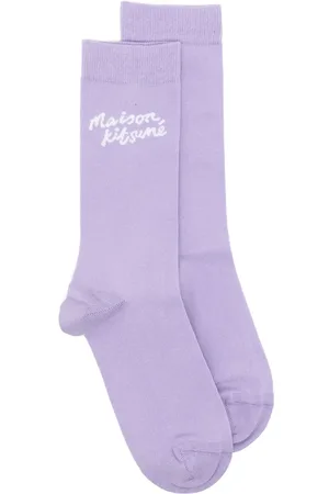 Maison Kitsuné Calcetines con motivo de escritura