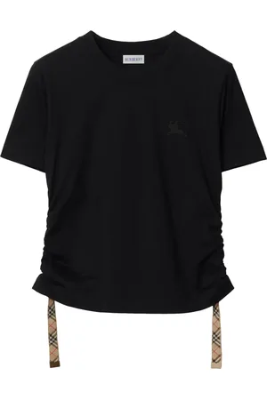Burberry Camiseta de algodón con diseño fruncido