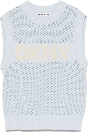 DKNY Chaleco con logo en jacquard