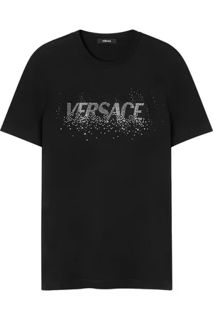 VERSACE Camiseta Fading con detalles de cristal