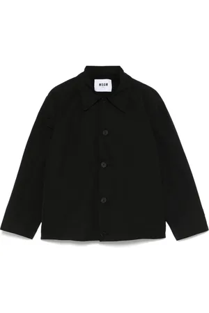 Msgm Sobrecamisa con logo estampado