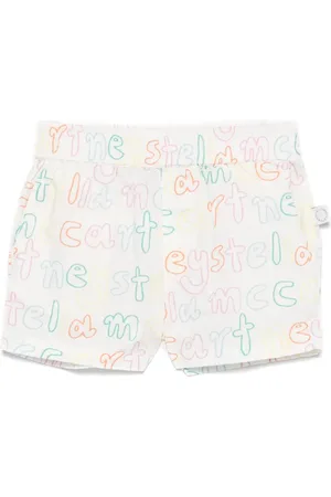 Stella McCartney Bermudas con logo estampado