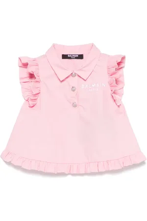 Balmain Top con logo bordado