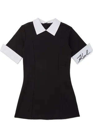 Karl Lagerfeld Vestido con cuello en contraste