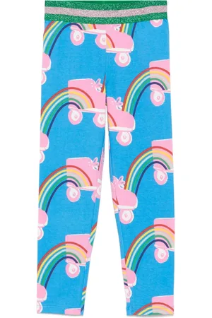 Stella McCartney Leggins con estampado Rollerskate Rainbow