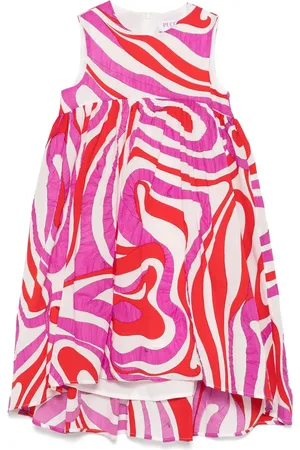 PUCCI Junior Vestido con estampado gráfico