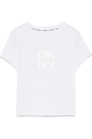 DKNY Camiseta corta con logo brillante