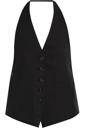 Helmut Lang Top sin mangas con cuello halter