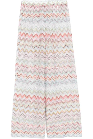 Missoni Pantalones con motivo en zigzag