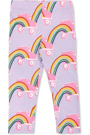 Stella McCartney Pantalones con estampado Rainbow