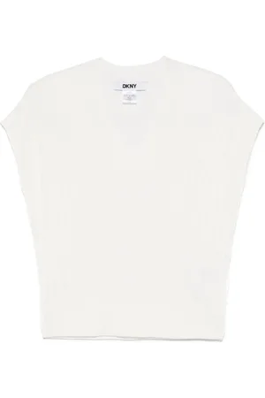 DKNY Chaleco de canalé