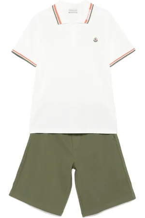 Moncler Set de bermudas con parche del logo