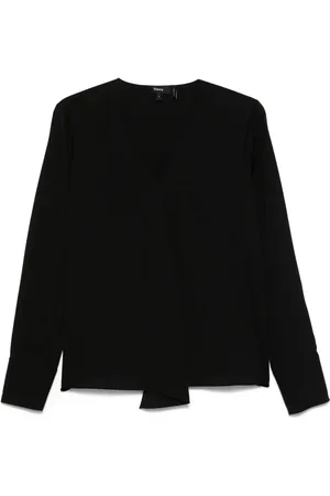 THEORY Blusa de seda georgette