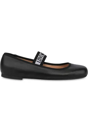 Moschino Bailarinas planas con tira y logo