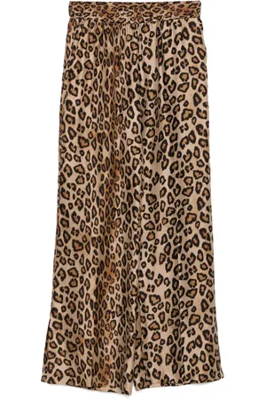 ALBERTO BIANI Pantalones con estampado de leopardo