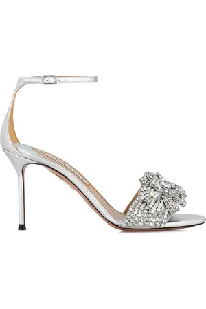 Aquazzura Sandalias Peony Crystal con tacón de 85 mm