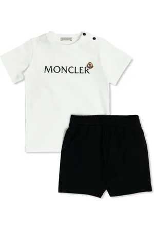 Moncler Conjunto corto con logo estampado