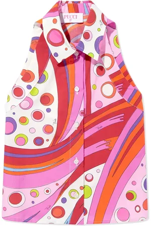 PUCCI Junior Top con motivo Fontane