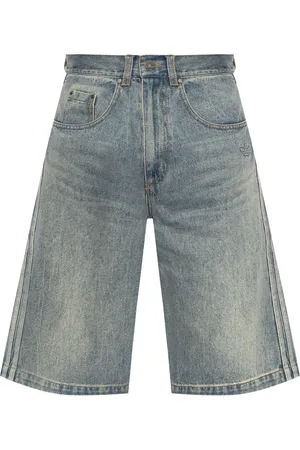 adidas Pantalones vaqueros cortos con diseño ancho