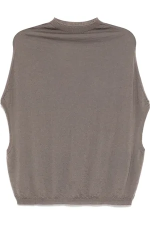 Rick Owens Top con cuello redondo