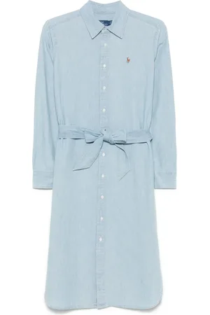 Ralph Lauren Vestido corto con bordado Polo Pony
