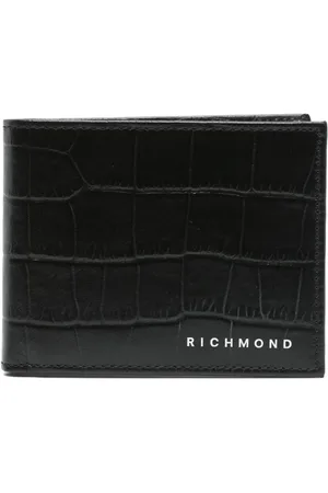 John Richmond Cartera con efecto de piel de cocodrilo
