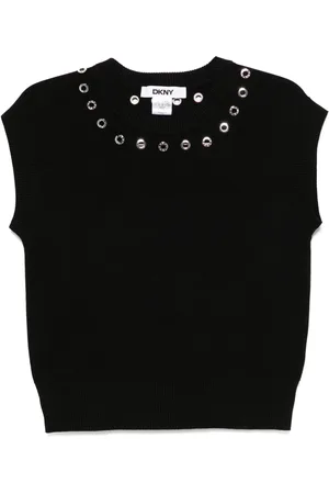 DKNY Chaleco con detalle de ojales