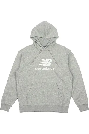 New Balance Sudadera Sports Essentials Grey con capucha
