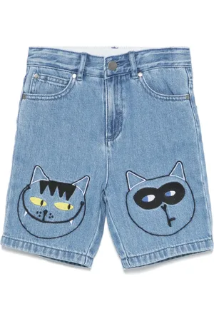 Stella McCartney Pantalones vaqueros cortos bordados