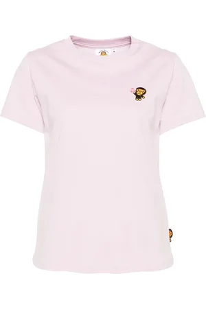 A Bathing Ape Camiseta con logo bordado