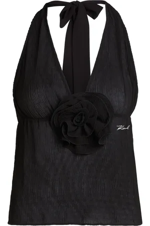 Karl Lagerfeld Top DNA con motivo floral