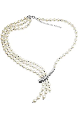 Hzmer Jewelry Collar con detalle de perlas