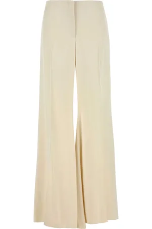 Alexander McQueen Pantalones anchos de satén