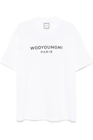 WOOYOUNGMI Camiseta de algodón con logo estampado