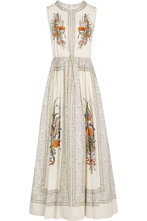 Giambattista Valli Vestido con estampado Marigold Bouquets