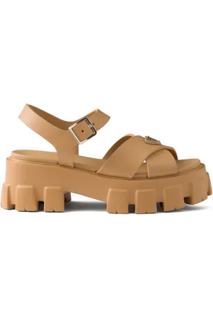 Prada Sandalias con logo triangular esmaltado