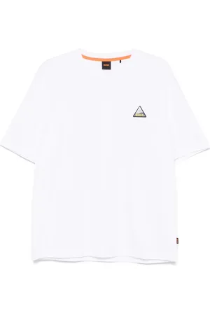 HUGO BOSS Camiseta de algodón con parche del logo