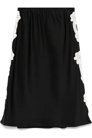 Jil Sander Falda de satén