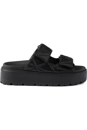 Prada Sandalias acolchadas con tacón de 45 mm