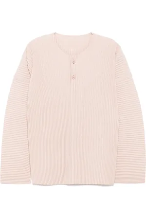 Issey Miyake Camiseta de manga larga con pliegues