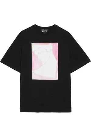 Msgm Camiseta de algodón