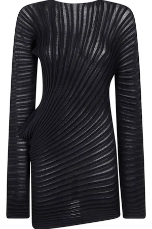 Issey Miyake Top con pliegues