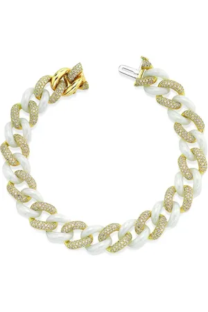 Shay Pulsera Essential Link en oro amarillo de 18 ct con diamantes