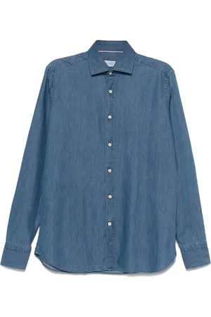 Tintoria Mattei Camisa de tejido cambray