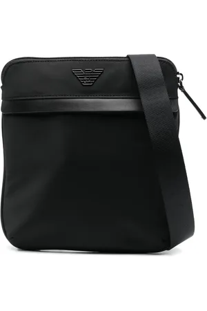 Emporio Armani Bandolera con placa del logo
